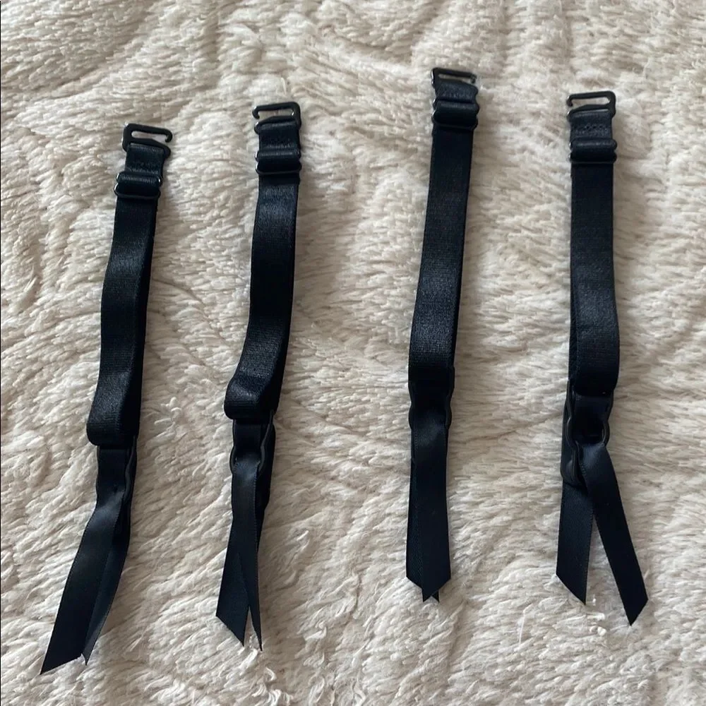 Victoria Secret Black Adjustable Panty Hose Straps Set